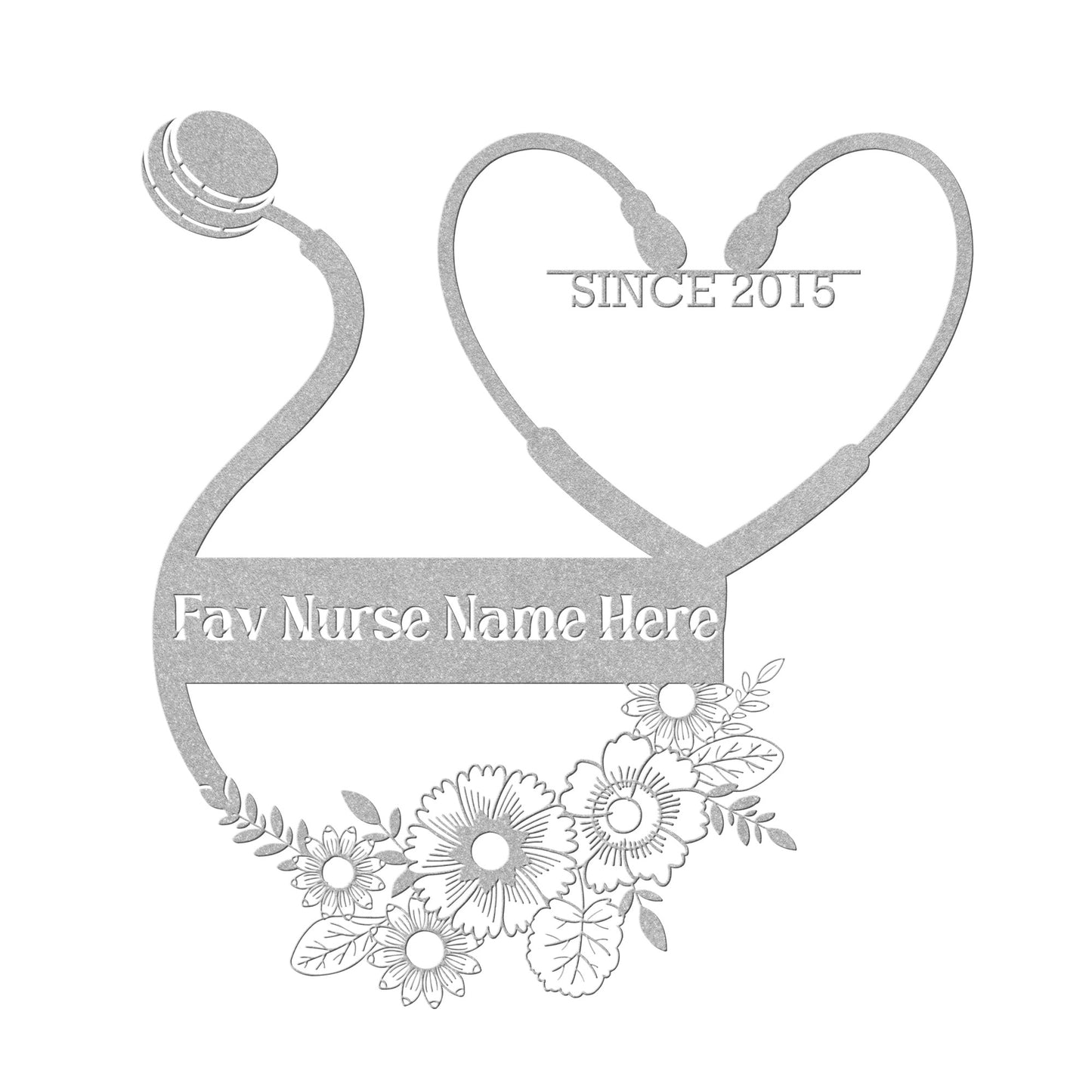 Stunning Personalized Nursing Heart Steel Sign  | Metal Wall Decor Nursing Heart | For any occasion, Mother’s Day, Father’s Day, Birthday, anniversary, wedding, housewarming, closing gift